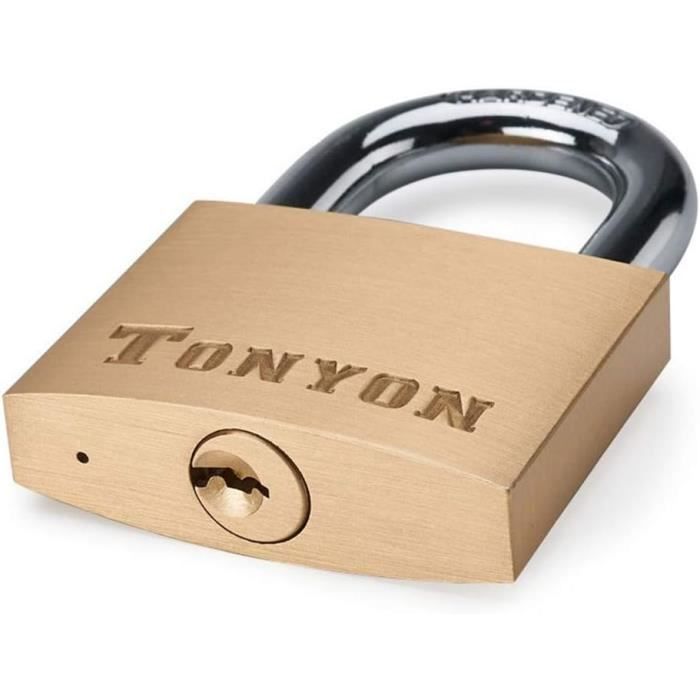 Cadenas Robuste De 70 Mm Avec 3 Clés, Cadenas D'Extérieur Résistant Aux