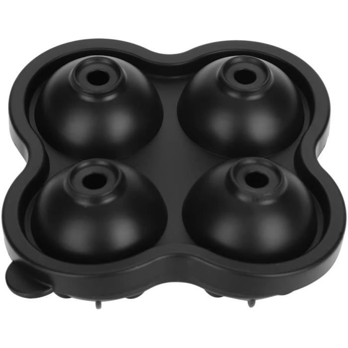 Moule À Glace En Silicone Réutilisable En Forme De Boule À Glaçons 4 Emplacements Pour Lave