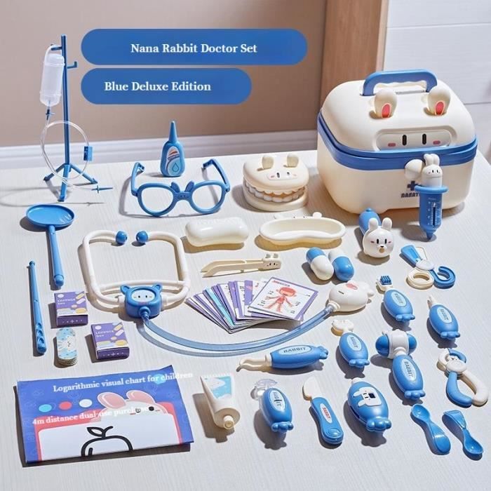 Malette Docteur Enfant Avec stéthoscope Kit du Docteur Médicale Jouet Rôle  Enfants Médecins Play Set Jouets du Docteur pour Fille - Cdiscount Jeux -  Jouets