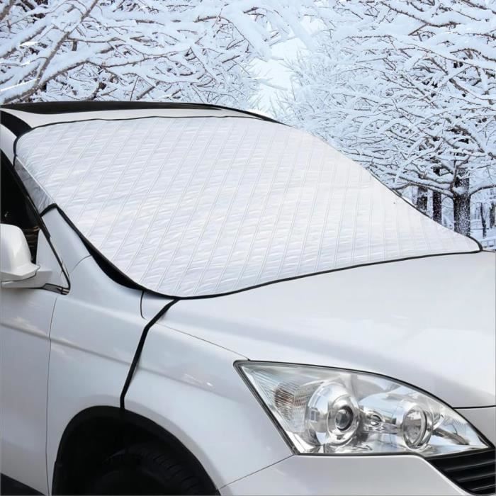 Housse Pare-Brise Hiver VW T-Cross 2019-2024 – Bâche Anti-Givre, Anti-Neige, Anti-UV, Pliable Avec Corde Antivol
