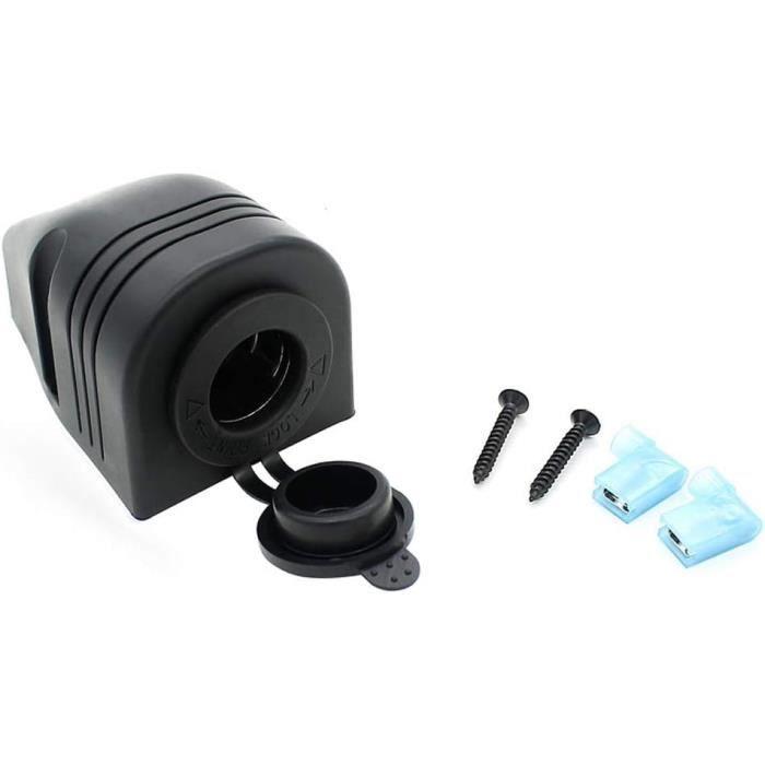 Triple prise allume-cigare 12/24V - HTC EQUIPEMENT - Avec deux USB 3.1
