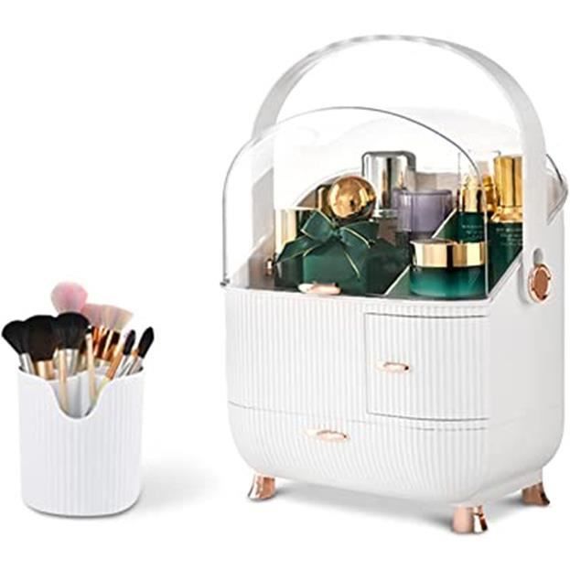 1 Pièce Boîte De Rangement Pour Cosmétiques De Luxe Transparente Avec