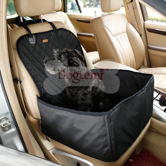 Siège Auto Pour Chien - Banquette Arrière 45x45x24 Cm - Imperméable, Avec Clip Et Sac Rangement - Pour Chiens Petits/moyens - 12