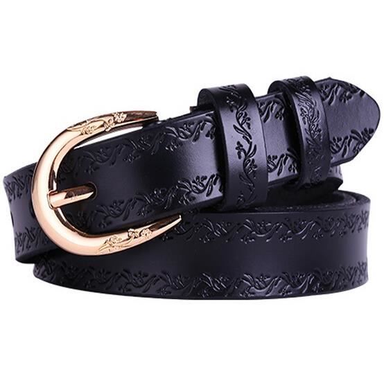 Generic Ceinture En Semi Cuir Vintage Sculpté, Boucle Occidentale Ajustable à Prix Pas Cher | Maroc