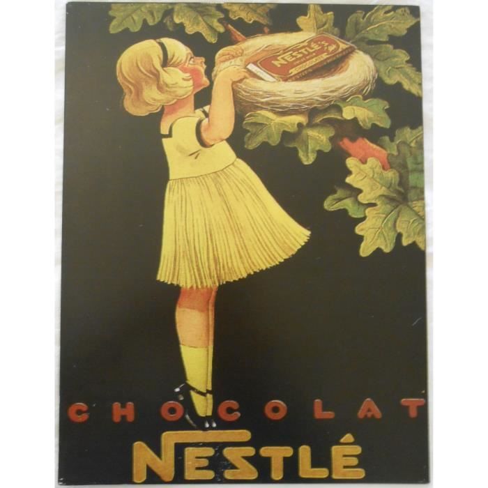 Plaque Métal Publicitaire Chocolat Renner's - Vintage 40x25 Cm