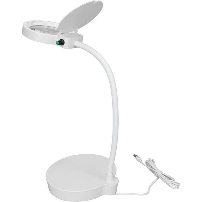 Lampe loupe, tube de lampe pliable d'alimentation USB lampe loupe LED