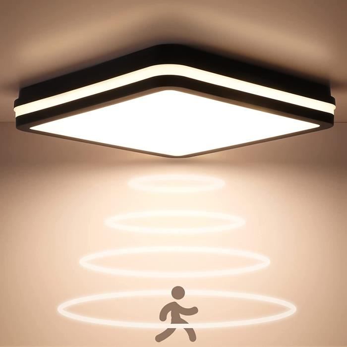 Plafonnier LED Avec Détecteur De Mouvement - 18W, 1800LM, 3 Tons Adjustables