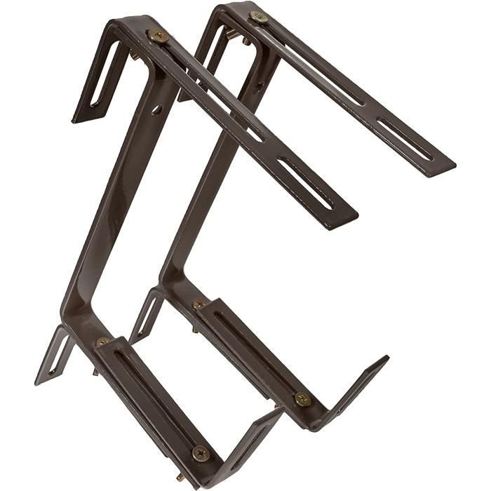 Cabilock Lot De 2 Supports De Jardinière Pour Fenêtre - Supports De Jardiniere Pour Fenetre Supports De Suspension Dexterieur Pour Plantes Sur Un Balcon Une Terrasse Un Porche Une Cloture De Jardin