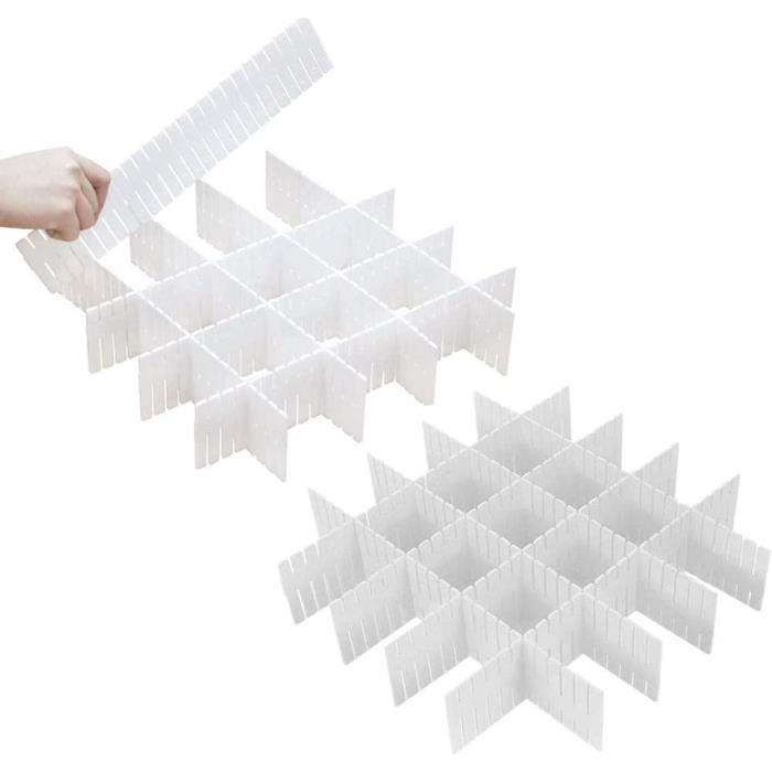 sourcingmap 3pcs Séparateur pour Cube de Rangement Boîte de Rangement