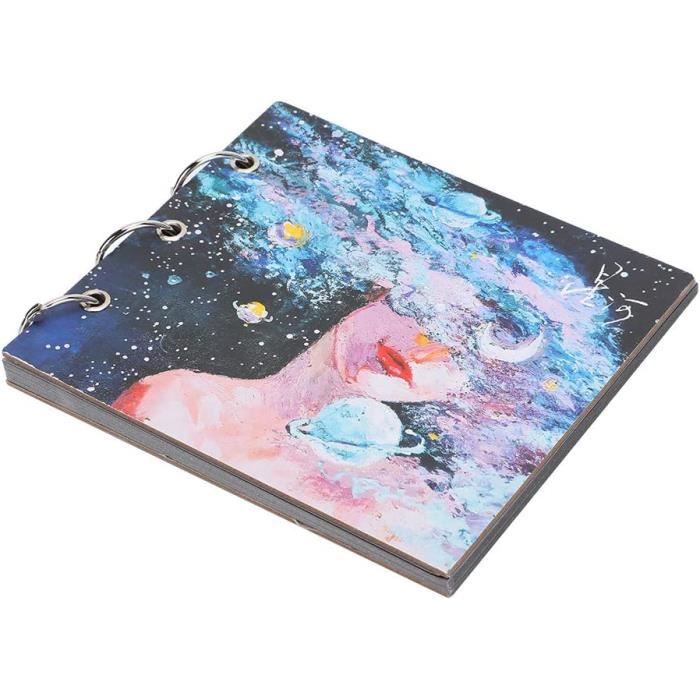 Carnet De Croquis Aquarelle 25 Feuilles De Carnet De Croquis D'artiste, Livre De Peinture à La Main Carnet Aquarelle 4 Côtés