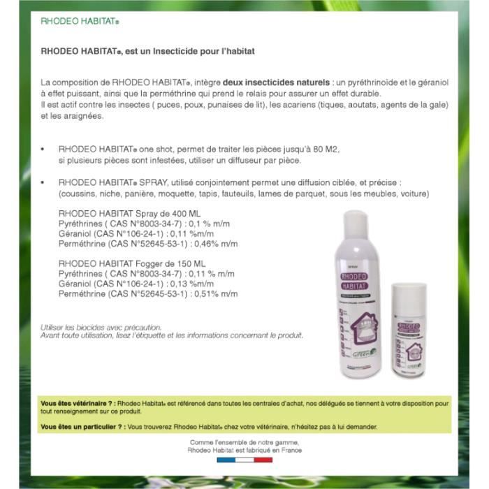 RHODEO HABITAT ONE SHOT - Nébulisateur de 150ml - Cdiscount
