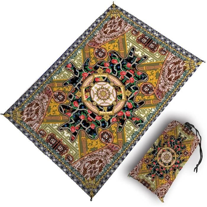 Tapis De Plage Pique-nique De Poche, Couverture Pliable Polyester, Multi-usage