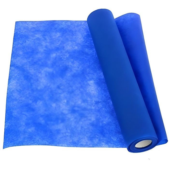 CHEMIN DE TABLE INTISSE BRICOTEX BLEU ROYAL 40 CM X 7M