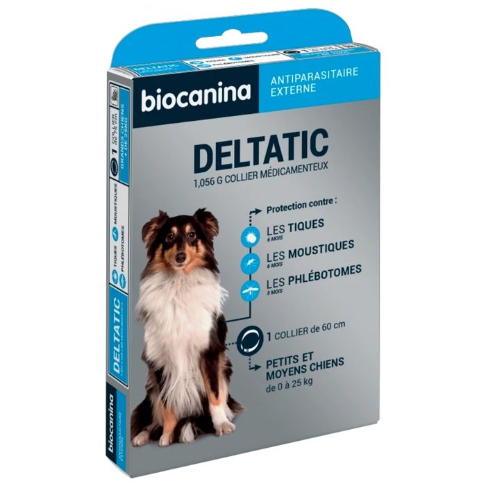 Comparer les prix de Biocanina Deltatic Collier Antiparasitaire Externe Petit & Moyen Chien 0 à 25kg