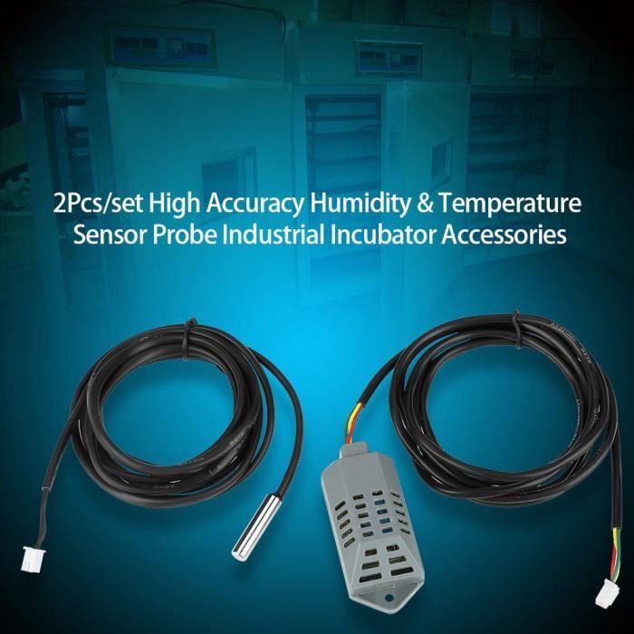 Sonde de température et d'humidité pour incubateur Jadpes, 2  pièces/ensemble Capteur de température et d'humidité de haute - Cdiscount