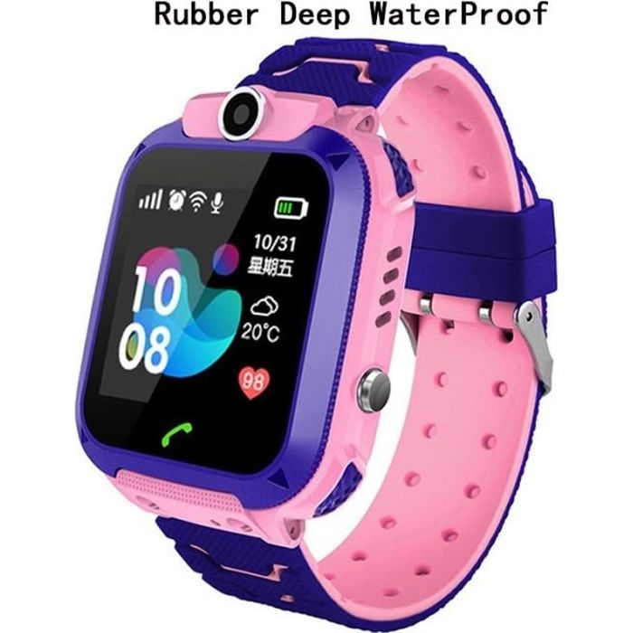Montre connectée,Q12 Kid Smartwatch montre intelligente pour enfants SOS  antil perdu étanche Smartwatch bébé 2G carte SIM - Type 08 - Cdiscount  Téléphonie