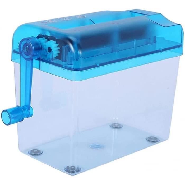Destructeur De Papier Manuel Portable - Déchiqueteuse à Manivelle Pour Documents, Cartes, Reçus - Format A6