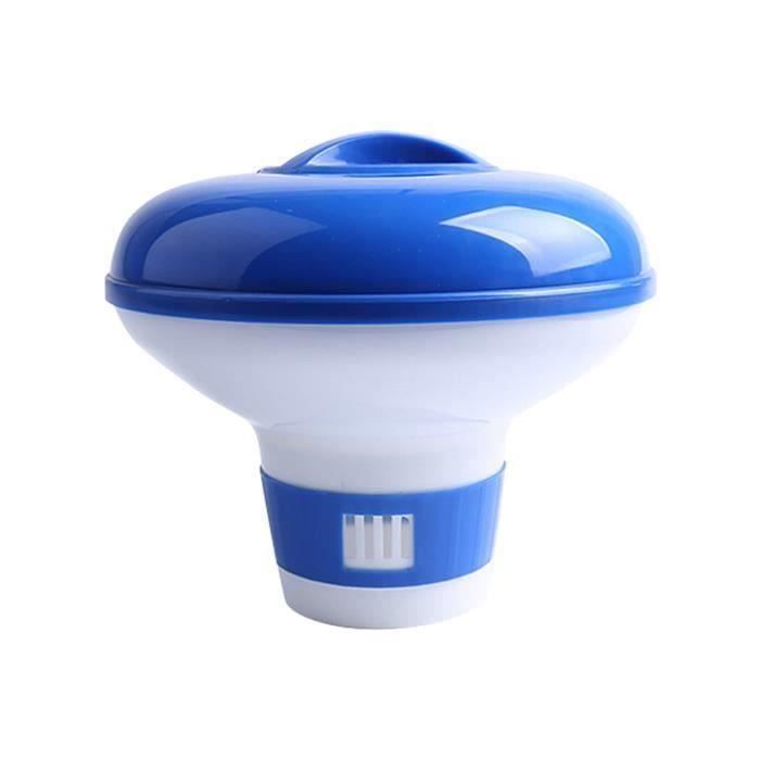 Doseur Flottant Pour Piscine Qaziuy - Flotteur De Chlore Pliable Bleu/Blanc