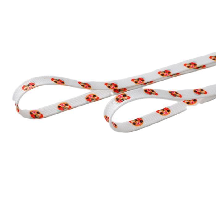 Lot De 2 Paires De Lacets Plats De Rechange Pour Baskets, Motifs