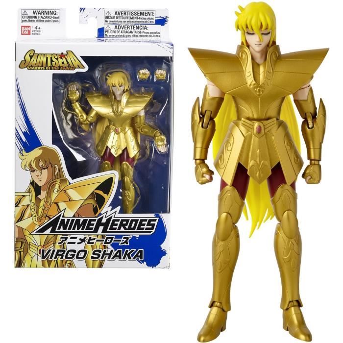 Anime Heroes BANDAI Saint Seiya, The Warriors of Zodiac - Anime Hero Figure  17 cm - Warrior of Gold Saints Shaka The Virgo Saint - 36924