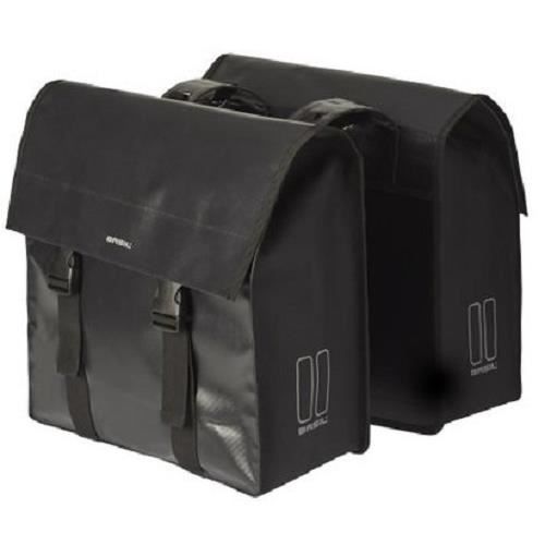 Basil sacoche double pour vélo Urban Load bâche 48-53 litres noir