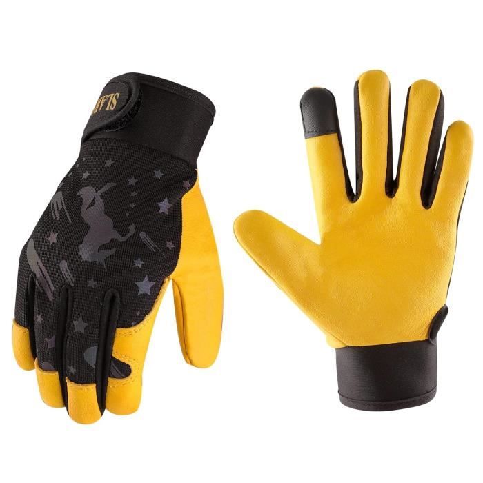 2 Paires De Gants Jardinage Anti-coupure - Poignée PVC - Taille Petit - Orange