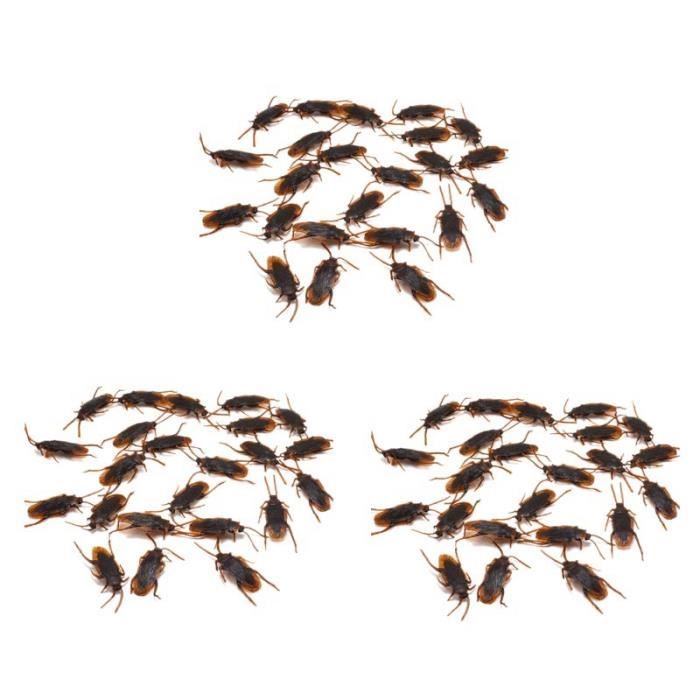 40 Faux Cafards En Plastique Réalistes – Farces Et Attrapes Pour Halloween, Soirées Horreur Et Décoration – 6,8 Cm