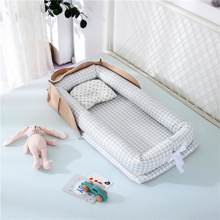 Nid Bébé SONARIN - Réducteur Lit Portable, 100% Coton, Avec Oreiller
