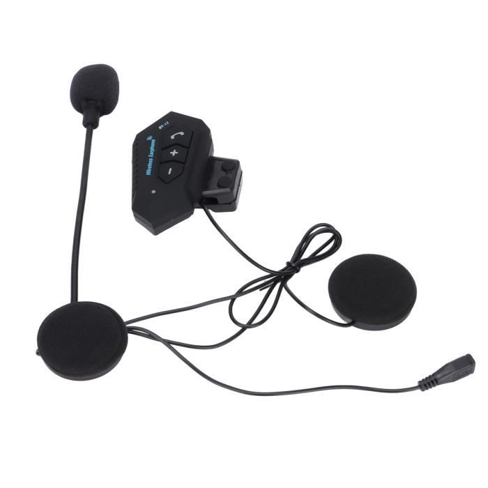 Dioche oreillette pour casque de moto Casque d'écoute Bluetooth pour moto  casque d'interphone Bluetooth avec fonction mains libres - Cdiscount Auto