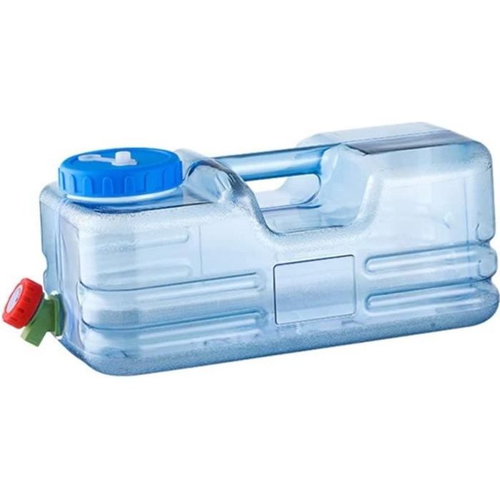 Bidon D’eau Camping 10L – PC Alimentaire, Robinet Rotatif, Poignée Ergonomique – Pour Voiture, Maison, Voyage – Sans BPA
