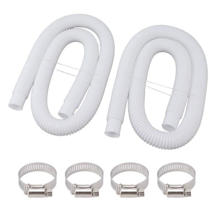 Tuyau De Remplacement Pour Pompe De Piscine Intex - Diamètre 1,25 Pouce, Longueur 59 Pouces, Avec Colliers Métalliques