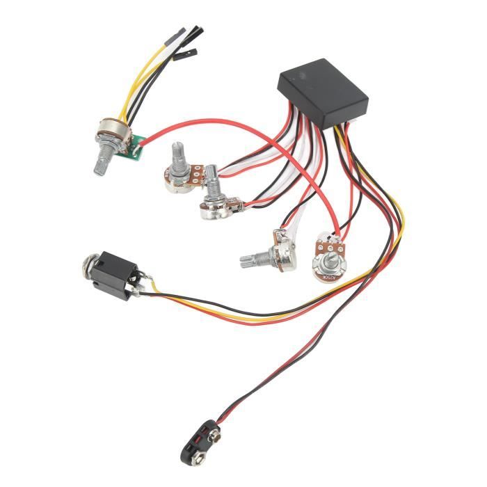 Kit Câblage Ampli Voiture 10GA - 4.5m Câble Alimentation, Audio, Commande - Avec Fusible 60A - Pour Caisson De Basses