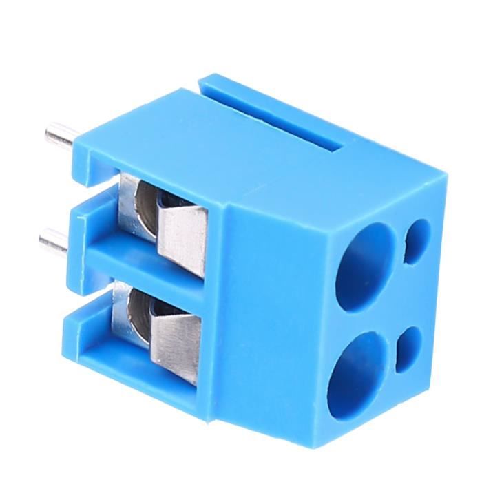 50 Pièces Bornes De Connexion à Vis - Pas 5.0 Mm - 10A - Bloc 2P Et 3P - Neuf