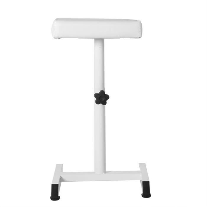 Tabouret De Pédicure Mobile Avec Étagère - Repose-Pieds Pour Soins, Spa, Salon - Blanc, Capacité 20 Kg