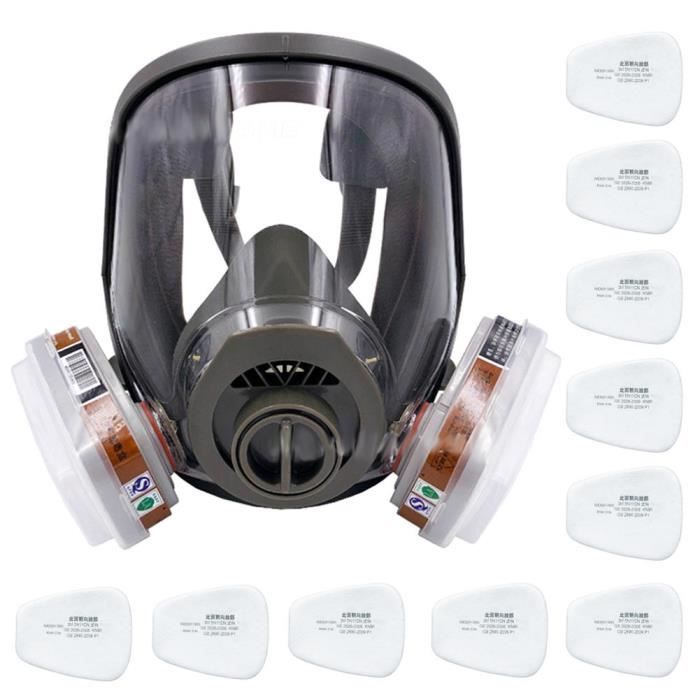 EJ.life Protection du visage Respirateur à gaz intégral 6800 anti-poussière Gel de silice bouche-moufle couverture élevée pour