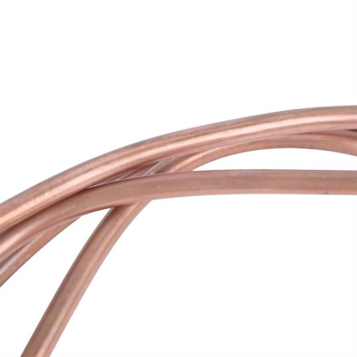 Cuivre Souple 2m Tube Cuivre Réfrigération 6mm - Bobine Souple Pour Frigo Climatiseur 2m Tube Cuivre C1100 T2 Diamètre 6mm ID5mm Cuivre Souple 2m Tube Cuivre Réfrigération 6mm - Bobine Souple Pour Frigo Climatiseur 2m Tube Cuivre C1100 T2 Diamètre 6mm ID5mm