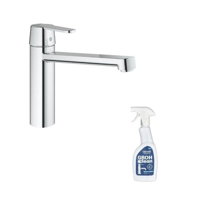 Grohe Robinet de cuisine Get chromé + nettoyant Grohclean