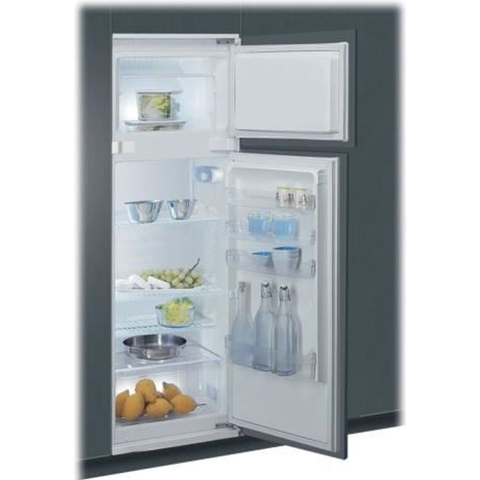 Réfrigérateur-congélateur intégrable Indesit T 16 A1 D-I - 240L - Congélateur haut - Classe A+