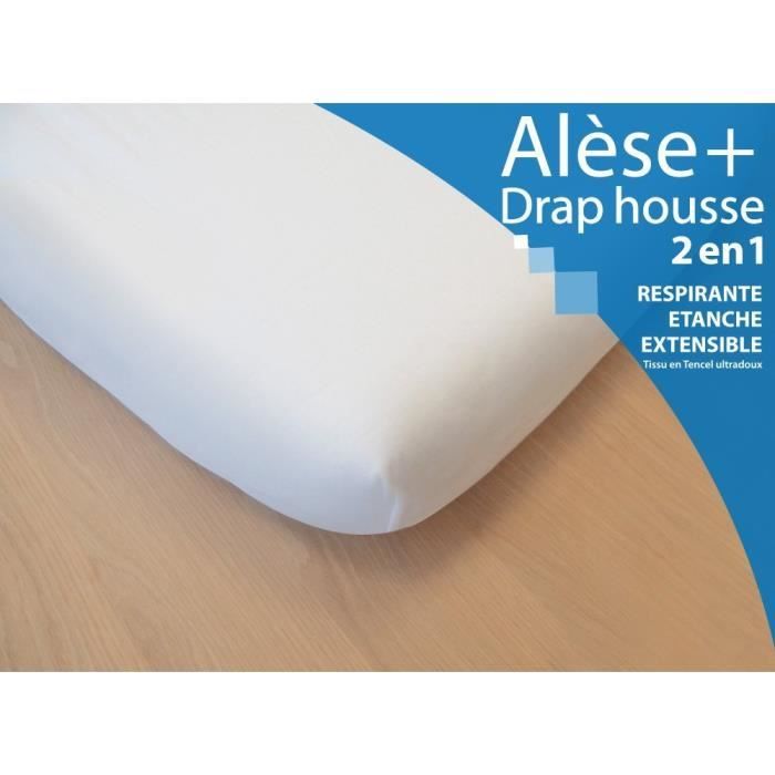 Alese Drap Housse 2 En 1 Pour Lit Bebe 70x140 Cm Blanc Cdiscount Maison Alese Drap Housse 2 En 1 Pour Lit Bebe 70x140 Cm Blanc Cdiscount Maison