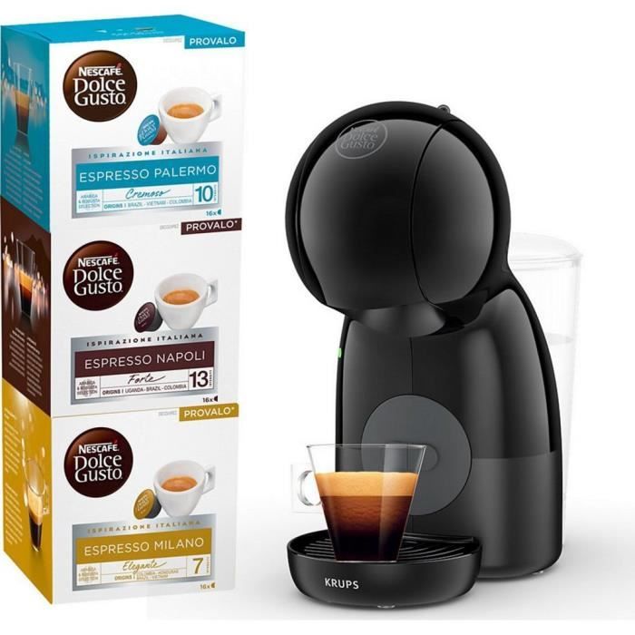 Machine à café - KRUPS - YY4951FD - Piccolo XS - Noir - 15 bar - Capsules - Krups