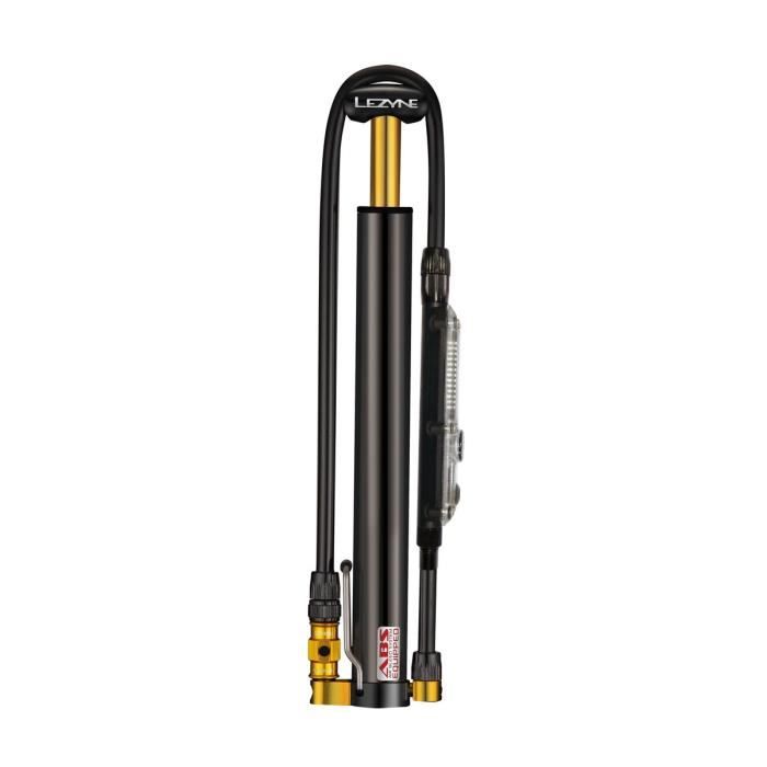 Pompe à vélo LEZYNE CNC Micro Floor Drive Digital HVG - Noir - Mini-pompe - Pression maximale 6.2 bar