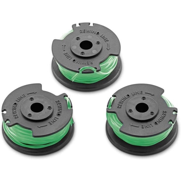 4 Bobines Double Fil Pour Débroussailleuse Greenworks G40LT, G40LTK2, G40LTK2X – Compatibles 2101507 - 6