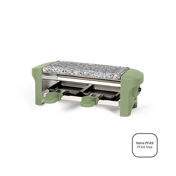 Appareil à raclette - LIVOO - DOC156VE - 350 W - 2 personnes - Vert