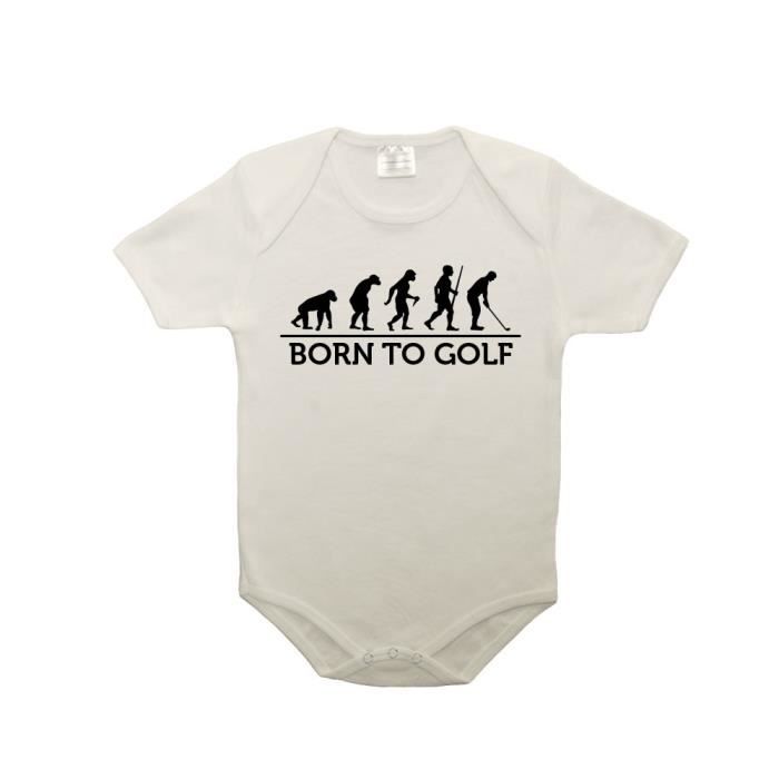 Body Bebe 100 Coton Evolution Born To Golf Rose 6 12 Mois Rose Cdiscount Pret A Porter