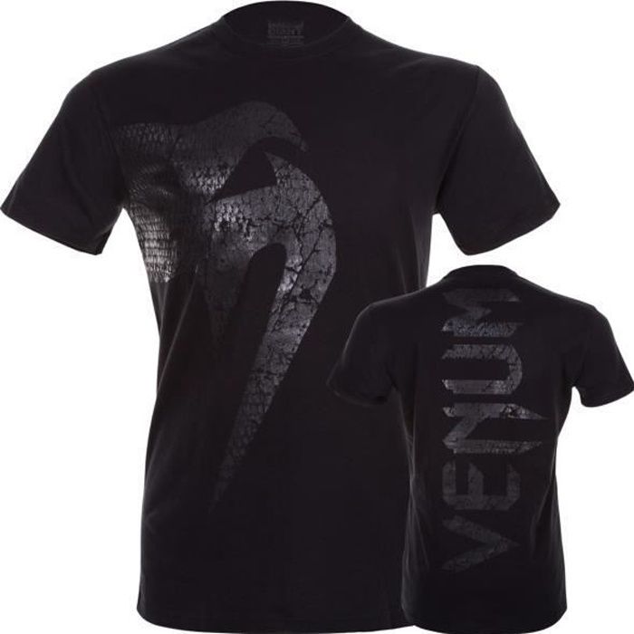 tee-shirt venum giant matte noir - homme - multisport - manches courtes