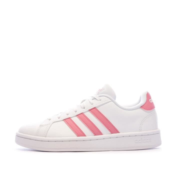 Baskets Blanches Femme Adidas Grand Court Blanc Cdiscount Chaussures