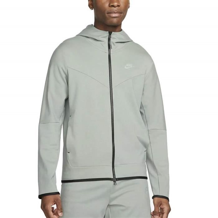 Nike Sweat à Capuche et Zip pour Homme Tech Fleece Lightweight Vert DX0822-330