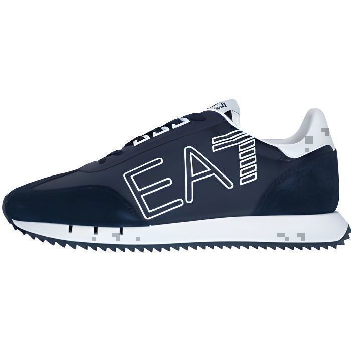Basket EA7 Emporio Armani Bleu Mixte Synthétique Lacets