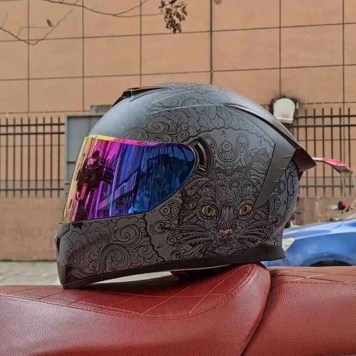 Casque Visage Ouvert Casque intégral du Visage Casques modulaires Moto pour Unisex-Adulte Rue vélo croiseur Trottinette Approuvé par Le Dot/ECE,xl | Leroy Merlin