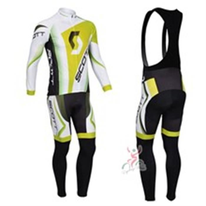SCOTT-Ensemble de maillot de cyclisme professionnel, vêtements de sport ...